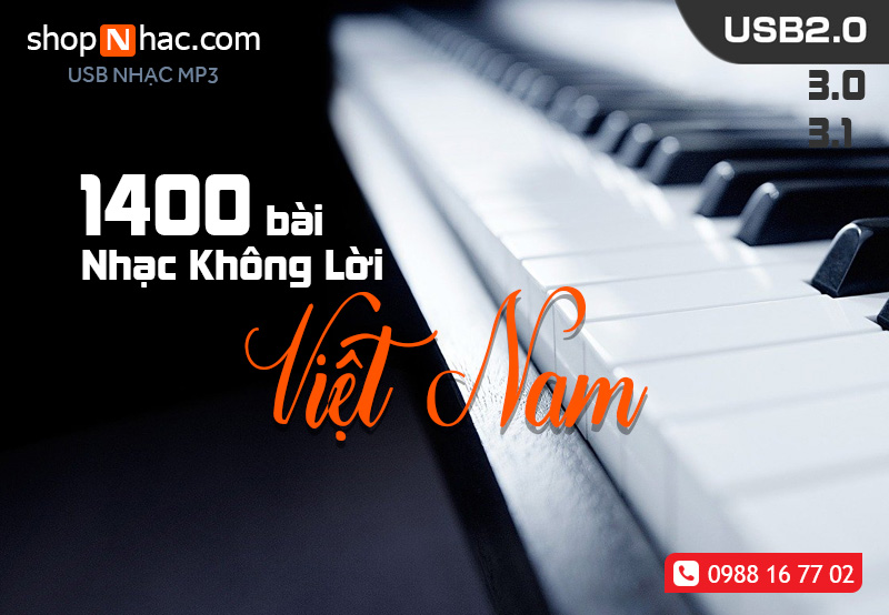 USB nhạc không lời Việt Nam tuyển chọn - 1400 bài/320Kbps