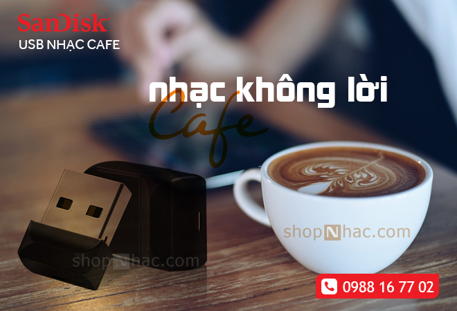 Shop USB nhạc không lời cho quán cafe và nhà hàng với những bản nhạc chất lượng cao