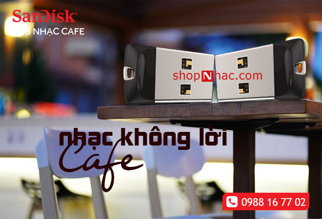 USB SanDisk nhạc không lời đặc sắc dành cho nhà hàng và quán cà phê